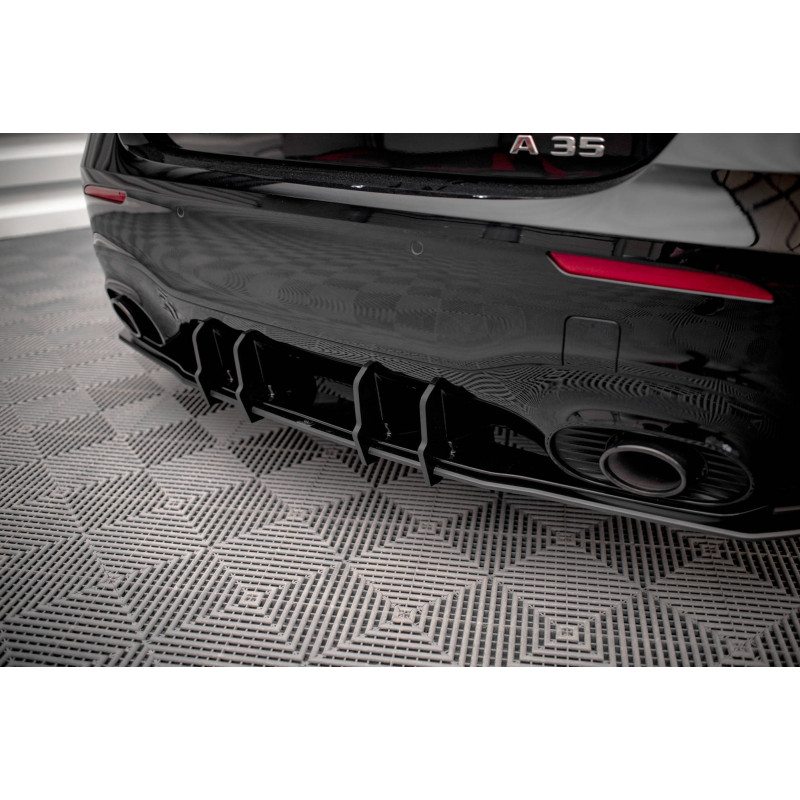 DIFFUSORE POSTERIORE street pro Mercedes A35 AMG  Aero Pack W177 (Cod. M-MEA17735CNC-RS1B)