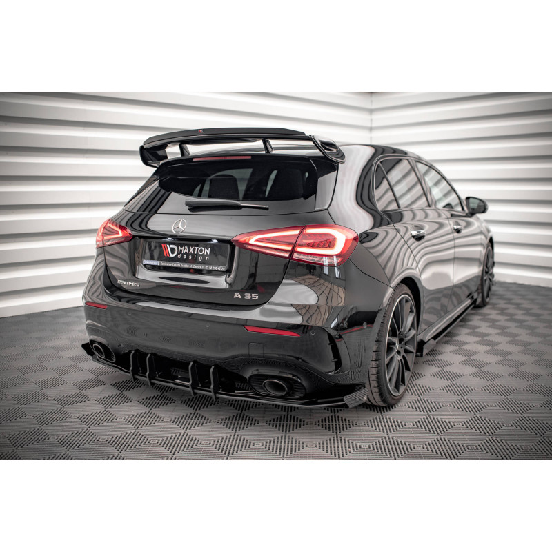 Street Pro Sottoparaurti posteriore + Flaps Mercedes A35 AMG  Aero Pack W177 (Cod. M-MEA17735CNC-RS1