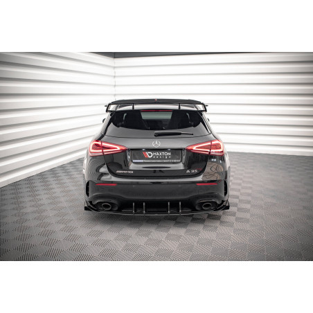 Street Pro Sottoparaurti posteriore + Flaps Mercedes A35 AMG  Aero Pack W177 (Cod. M-MEA17735CNC-RS1