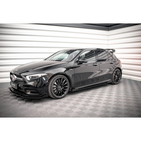 Diffusori minigonne street pro + Flaps Mercedes A35 AMG / AMG-Line Aero Pack W177  (Cod. M-MEA17735C