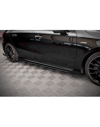 Diffusori minigonne street pro + Flaps Mercedes A35 AMG / AMG-Line Aero Pack W177  (Cod. M-MEA17735C