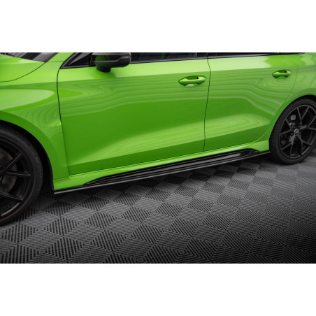 Minigonne in carbonio  V.3 Audi RS3 berlina / Sportback 8Y / 8Y Facelift (Cod. M-CF-AU-RS3-8Y-SD1-24