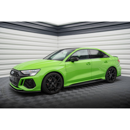Minigonne in carbonio  V.3 Audi RS3 berlina / Sportback 8Y / 8Y Facelift (Cod. M-CF-AU-RS3-8Y-SD1-24