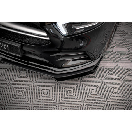 Flaps anteriori Mercedes A35 AMG / AMG-Line Aero Pack W177  (Cod. M-MEA17735CNC-FSF1G)