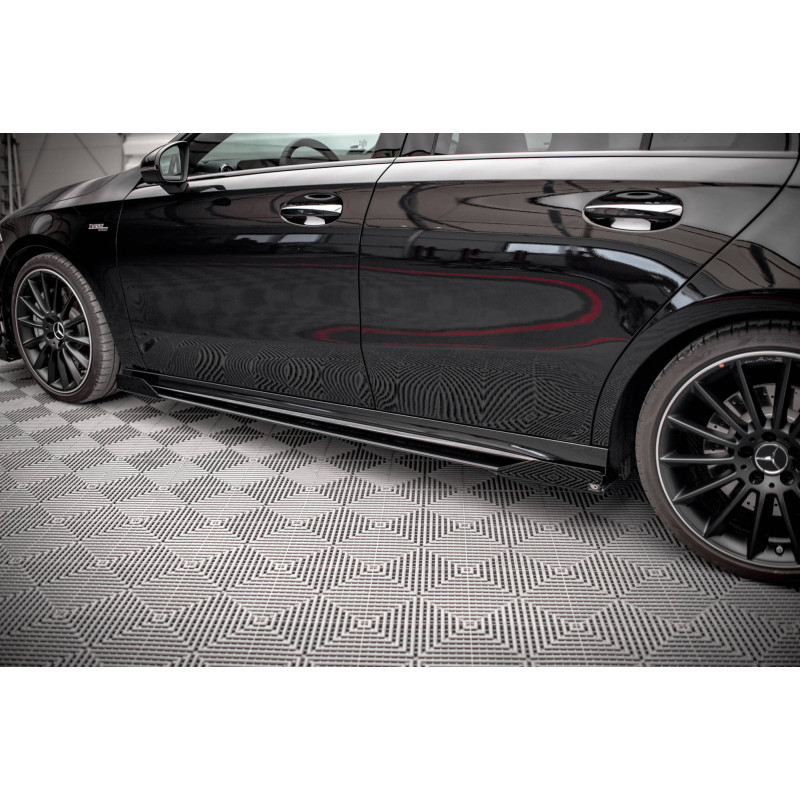 Flaps laterali Mercedes A35 AMG / AMG-Line Aero Pack W177  (Cod. M-MEA17735CNC-SF1G)