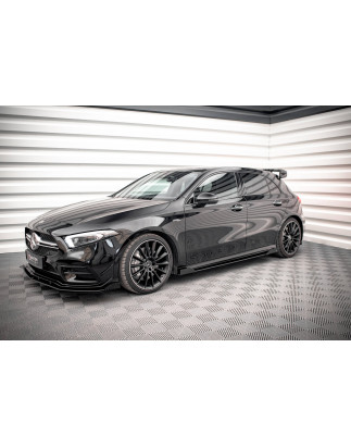 Flaps laterali Mercedes A35 AMG / AMG-Line Aero Pack W177  (Cod. M-MEA17735CNC-SF1G)