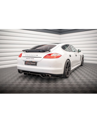Splitter posteriore (con barre verticali) Porsche Panamera Turbo 970 (Cod. M-PO-PA-970-TURBO-RD1G+RD