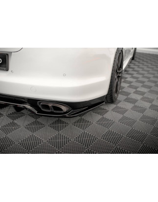 Splitter posteriore (con barre verticali) Porsche Panamera Turbo 970 (Cod. M-PO-PA-970-TURBO-RD1G+RD