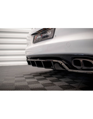 Splitter posteriore (con barre verticali) Porsche Panamera Turbo 970 (Cod. M-PO-PA-970-TURBO-RD1G+RD