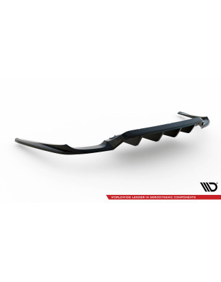 Splitter posteriore (con barre verticali) Porsche Panamera Turbo 970 (Cod. M-PO-PA-970-TURBO-RD1G+RD