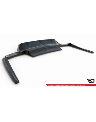 Splitter posteriore (con barre verticali) Porsche Panamera Turbo 970 (Cod. M-PO-PA-970-TURBO-RD1G+RD