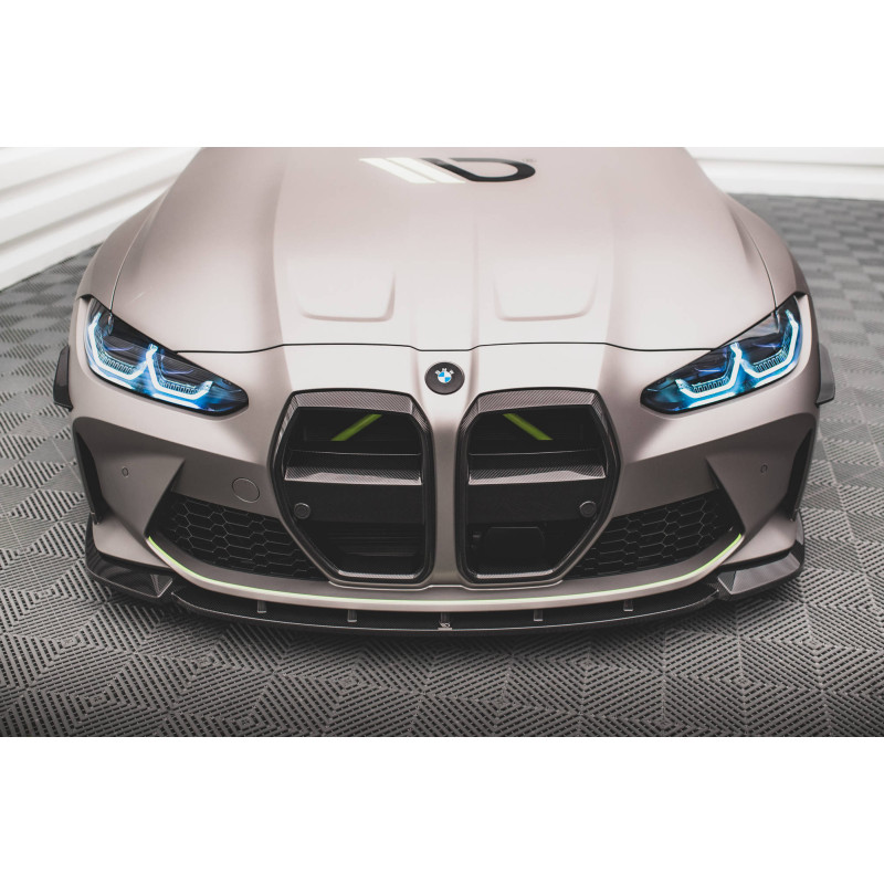 Splitter anteriore in carbonio  V.1 BMW M4 G82 / G82 Facelift (Cod. M-CF-BM-4-G82-M-FD1-245-P)