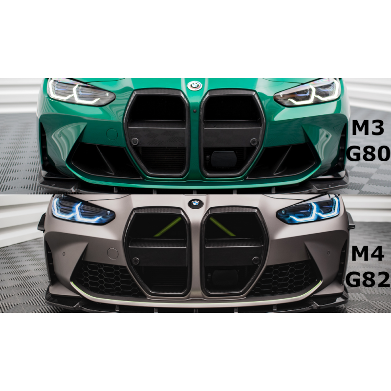  griglia anteriore in fibra di carbonio BMW M4 G82  / M3 G80 (Cod. M-CF-BM-4-G82-M-G1-245V-P)