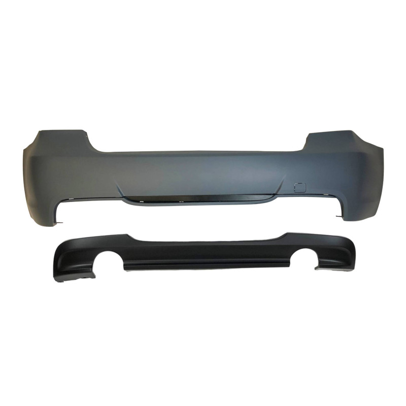 Paraurti Posteriore BMW E90 Look M Tech Doppia Uscita ABS (Cod. E-TCB6029)