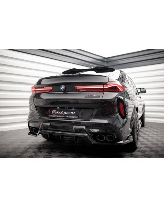 Splitter posteriore (con barre verticali) BMW X6 M F96 (Cod. M-BM-X6-F96-M-RD1G+RD2G)