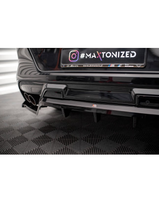 Splitter posteriore (con barre verticali) BMW X6 M F96 (Cod. M-BM-X6-F96-M-RD1G+RD2G)