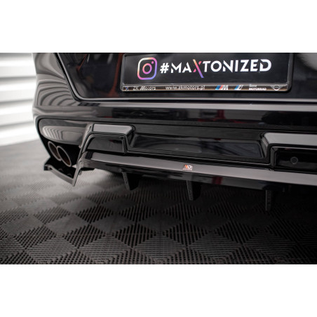 Splitter posteriore (con barre verticali) BMW X6 M F96 (Cod. M-BM-X6-F96-M-RD1G+RD2G)