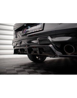 Splitter posteriore (con barre verticali) BMW X6 M F96 (Cod. M-BM-X6-F96-M-RD1G+RD2G)