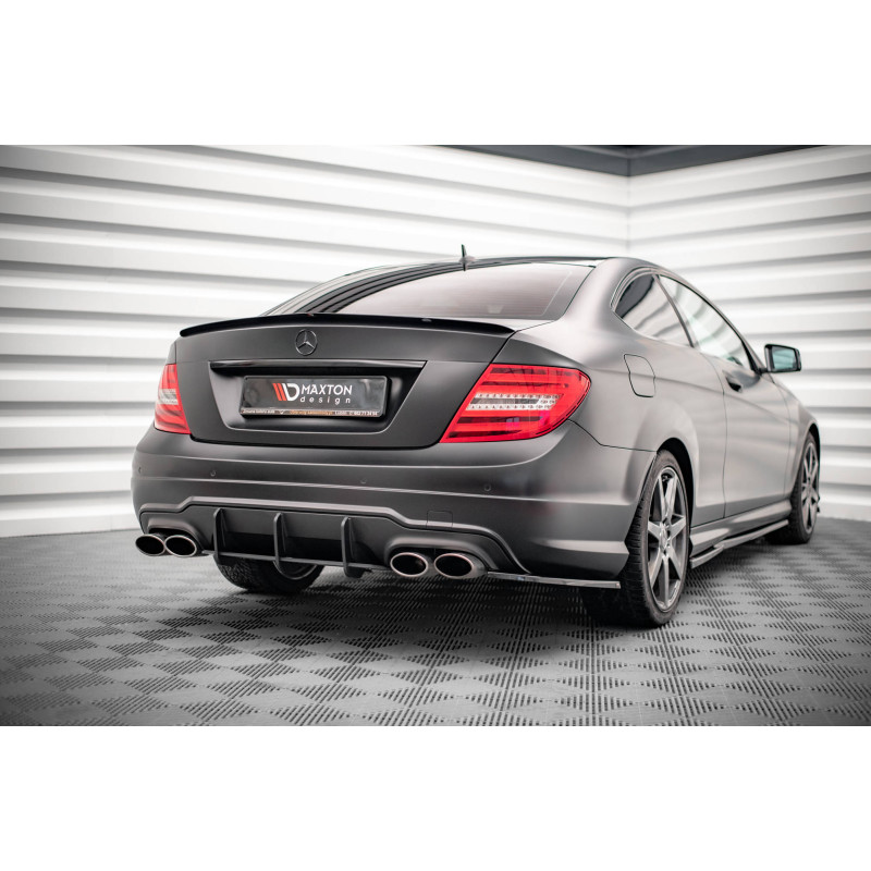 DIFFUSORE POSTERIORE street pro Mercedes-Benz C Coupe AMG-Line C204 (Cod. M-MEC204FAMGLINECCNC-RS1B)