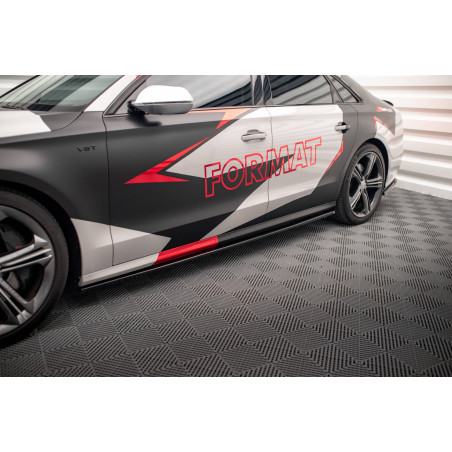Diffusori minigonne V.1 Audi S8 D4 (Cod. M-AU-A8-D4-SLINE-SD1G)