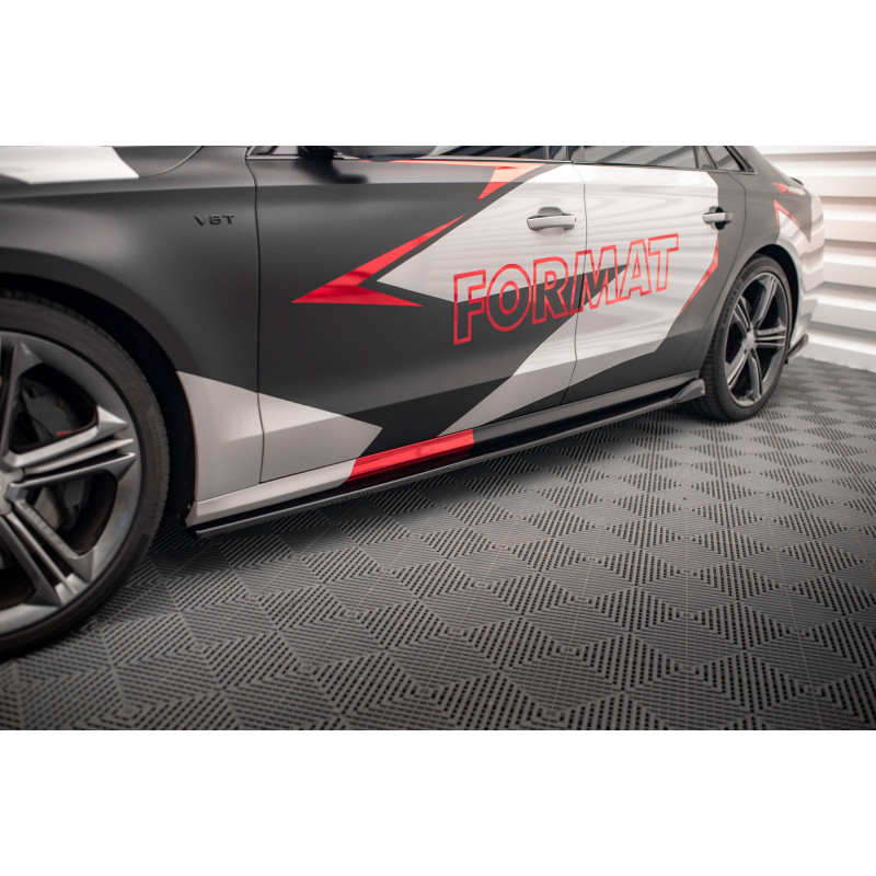 Diffusori minigonne V.2 Audi S8 D4 (Cod. M-AU-A8-D4-SLINE-SD2G)