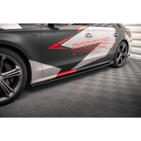 Diffusori minigonne V.2 Audi S8 D4 (Cod. M-AU-A8-D4-SLINE-SD2G)