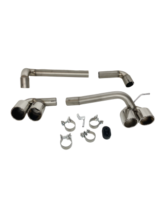 Scarico BMW E90 / E92 Look M4, 2 uscite di scarico originali (Cod. E-SIL0152)