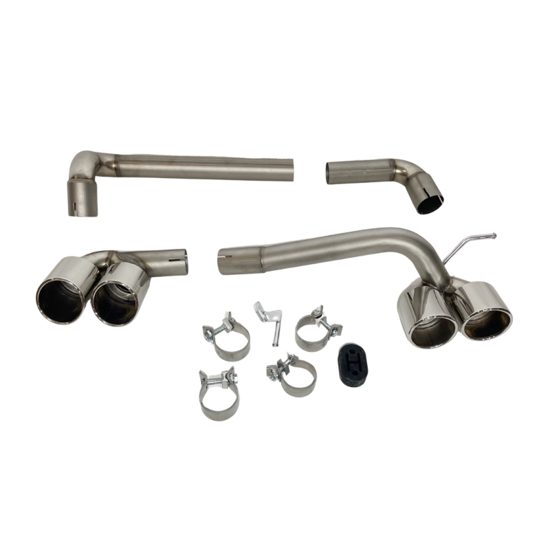 Scarico BMW E90 / E92 Look M4, 2 uscite di scarico originali (Cod. E-SIL0152)