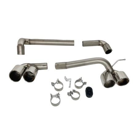 Scarico BMW E90 / E92 Look M4, 2 uscite di scarico originali (Cod. E-SIL0152)