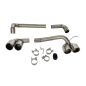 Scarico BMW E90 / E92 Look M4, 2 uscite di scarico originali (Cod. E-SIL0152)