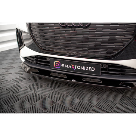 SPLITTER ANTERIORE V.1 Audi Q4 e-tron Sportback S-line Mk1 (Cod. M-AU-Q4-ETRON-1-SB-FD1G)
