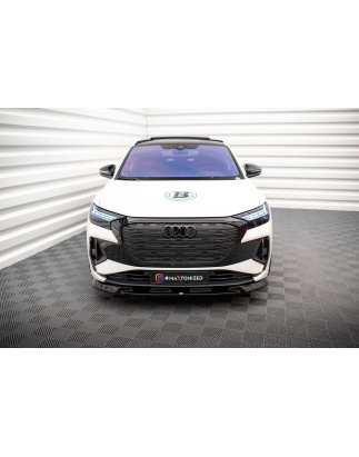 SPLITTER ANTERIORE V.1 Audi Q4 e-tron Sportback S-line Mk1 (Cod. M-AU-Q4-ETRON-1-SB-FD1G)