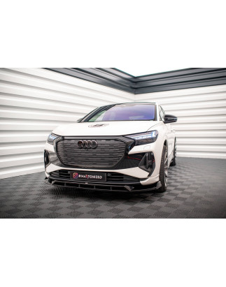 SPLITTER ANTERIORE V.2 Audi Q4 e-tron Sportback S-line Mk1 (Cod. M-AU-Q4-ETRON-1-SB-FD2G+FD2RG)