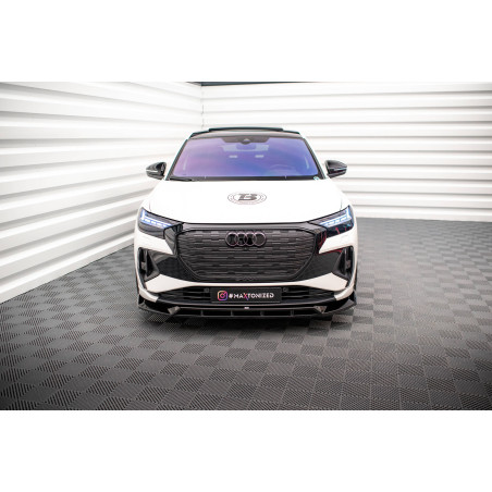 SPLITTER ANTERIORE V.2 Audi Q4 e-tron Sportback S-line Mk1 (Cod. M-AU-Q4-ETRON-1-SB-FD2G+FD2RG)