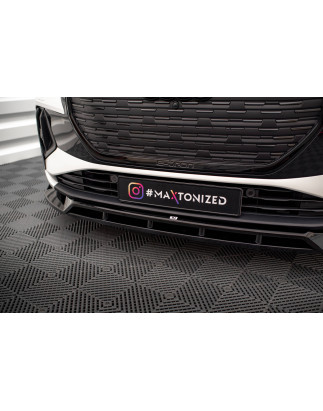 SPLITTER ANTERIORE V.2 Audi Q4 e-tron Sportback S-line Mk1 (Cod. M-AU-Q4-ETRON-1-SB-FD2G+FD2RG)