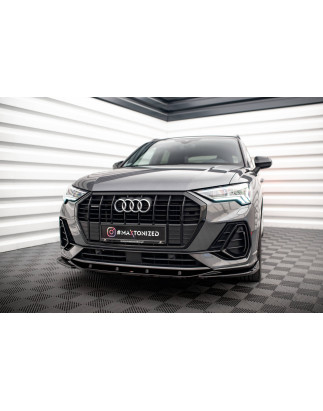 SPLITTER ANTERIORE V.3 Audi Q3 Sportback / SUV S-Line F3 (Cod. M-AU-Q3-2-SLINE-FD1G)