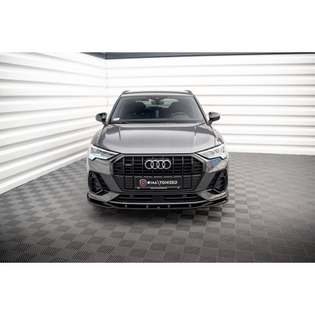 SPLITTER ANTERIORE V.3 Audi Q3 Sportback / SUV S-Line F3 (Cod. M-AU-Q3-2-SLINE-FD1G)