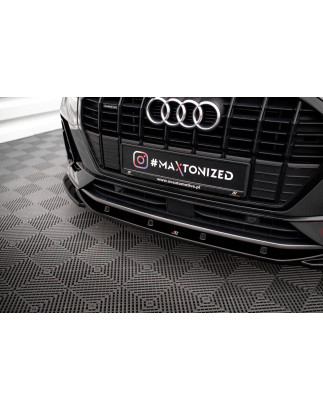SPLITTER ANTERIORE V.3 Audi Q3 Sportback / SUV S-Line F3 (Cod. M-AU-Q3-2-SLINE-FD1G)