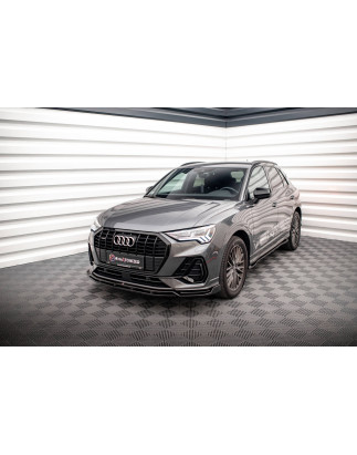 SPLITTER ANTERIORE V.4 Audi Q3 Sportback / SUV S-Line F3 (Cod. M-AU-Q3-2-SLINE-FD2G+FD2RG)