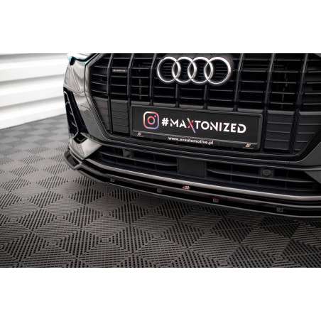 SPLITTER ANTERIORE V.4 Audi Q3 Sportback / SUV S-Line F3 (Cod. M-AU-Q3-2-SLINE-FD2G+FD2RG)