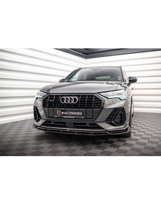 SPLITTER ANTERIORE V.4 Audi Q3 Sportback / SUV S-Line F3 (Cod. M-AU-Q3-2-SLINE-FD2G+FD2RG)
