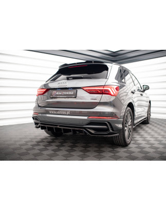 Splitter posteriore (con barre verticali) Audi Q3 S-Line SUV F3 (Cod. M-AU-Q3-2-SLINE-RD1G+RD2G)