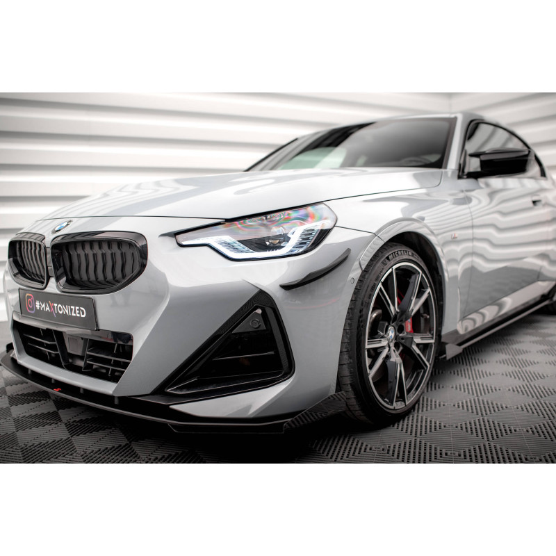 paraurti anteriore Wings (Canards) BMW 2 Coupe M-Pack / M240i G42 (Cod. M-BM-2-42-MPACK-CAN1)