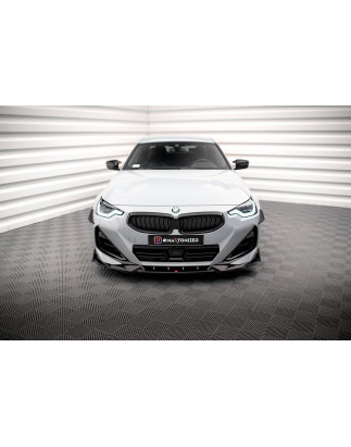 SPLITTER ANTERIORE V.2 + Flaps BMW 2 Coupe M-Pack / M240i G42 (Cod. M-BM-2-42-MPACK-FD2G+FSF1B)