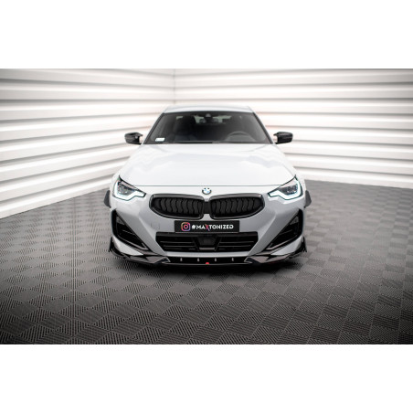 SPLITTER ANTERIORE V.2 + Flaps BMW 2 Coupe M-Pack / M240i G42 (Cod. M-BM-2-42-MPACK-FD2G+FSF1B)