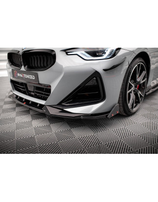 SPLITTER ANTERIORE V.2 + Flaps BMW 2 Coupe M-Pack / M240i G42 (Cod. M-BM-2-42-MPACK-FD2G+FSF1B)