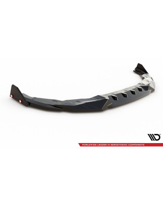 SPLITTER ANTERIORE V.2 + Flaps BMW 2 Coupe M-Pack / M240i G42 (Cod. M-BM-2-42-MPACK-FD2G+FSF1B)