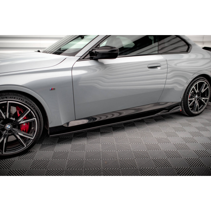 Diffusori minigonne V.1 BMW 2 Coupe M-Pack / M240i G42 (Cod. M-BM-2-42-MPACK-SD1G)