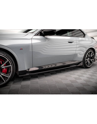 Diffusori minigonne V.2 + Flaps BMW 2 Coupe M-Pack / M240i G42 (Cod. M-BM-2-42-MPACK-SD2G+SF1B)