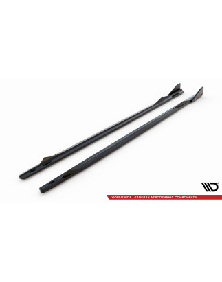 Diffusori minigonne V.2 + Flaps BMW 2 Coupe M-Pack / M240i G42 (Cod. M-BM-2-42-MPACK-SD2G+SF1B)